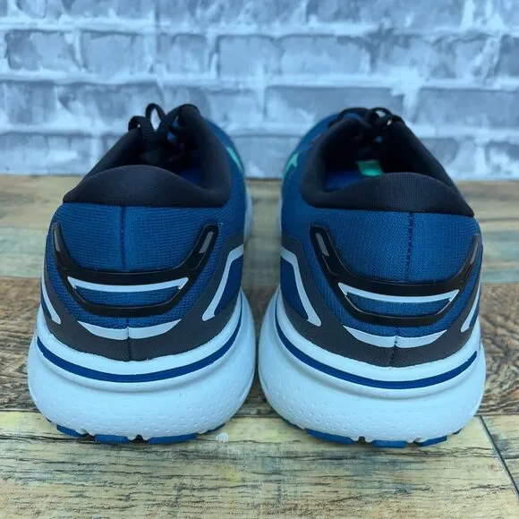 Brooks Ghost 15 Blue‎ Oil Green Running Shoes 1103931D462 Mens Size 9 New